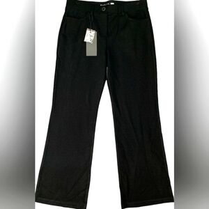 Tapata Pants Womens M Medium Black Ponte 28 Inch Inseam Bootcut Stretch Dress